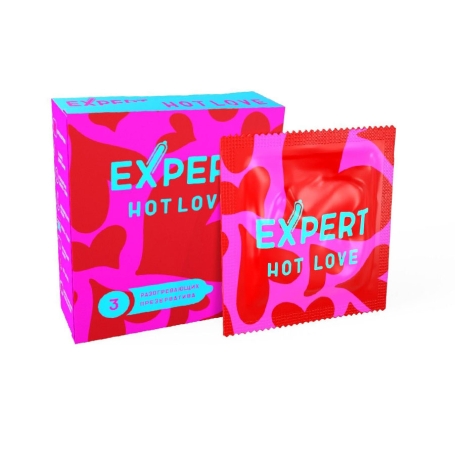 Презервативы Expert Hot Love с разогревающим эффектом