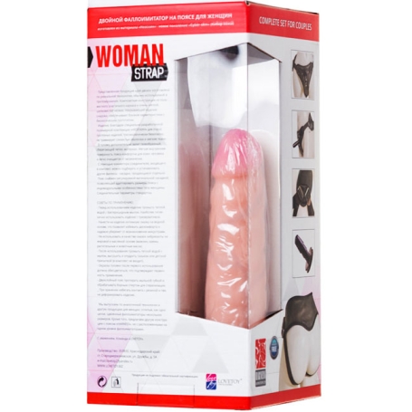 Страпон с 2 насадками Woman Strap 5,5"