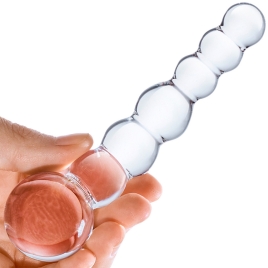 Стимулятор из стекла Glas Beaded Dildo