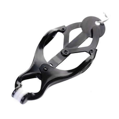 Кольцо с зажимами на соски ToyFa Metal